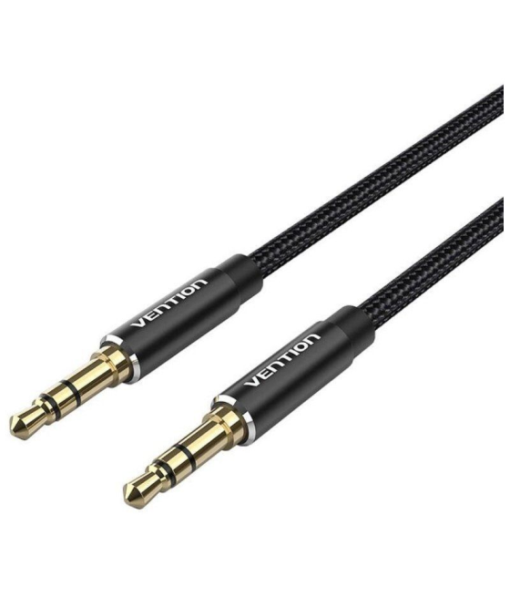 Cable estéreo vention bawbd/ jack 3.5 macho - jack 3.5 macho/ 50cm/ negro