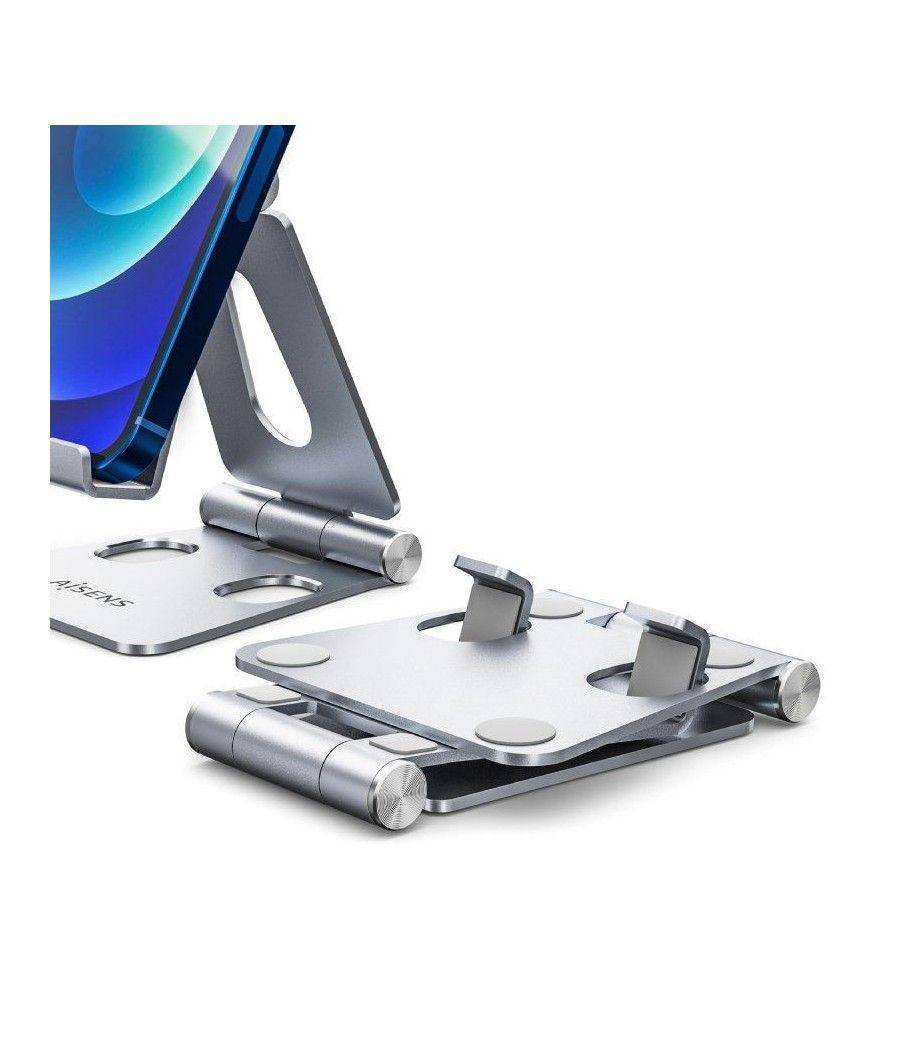 Soporte para smartphone/tablet aisens ms2pm-086/ plata - Imagen 3