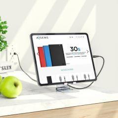 Soporte para smartphone/tablet aisens ms2pm-086/ plata - Imagen 4