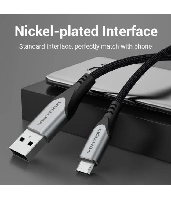 Cable usb 2.0 vention cochg/ usb macho - microusb macho/ 480mbps/ 1.5m/ negro