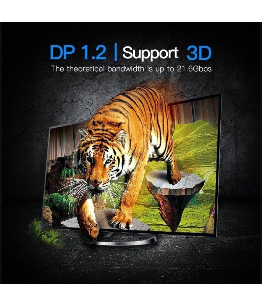 Cable conversor vention haabi/ mini displayport macho - displayport macho/ 3m/ negro