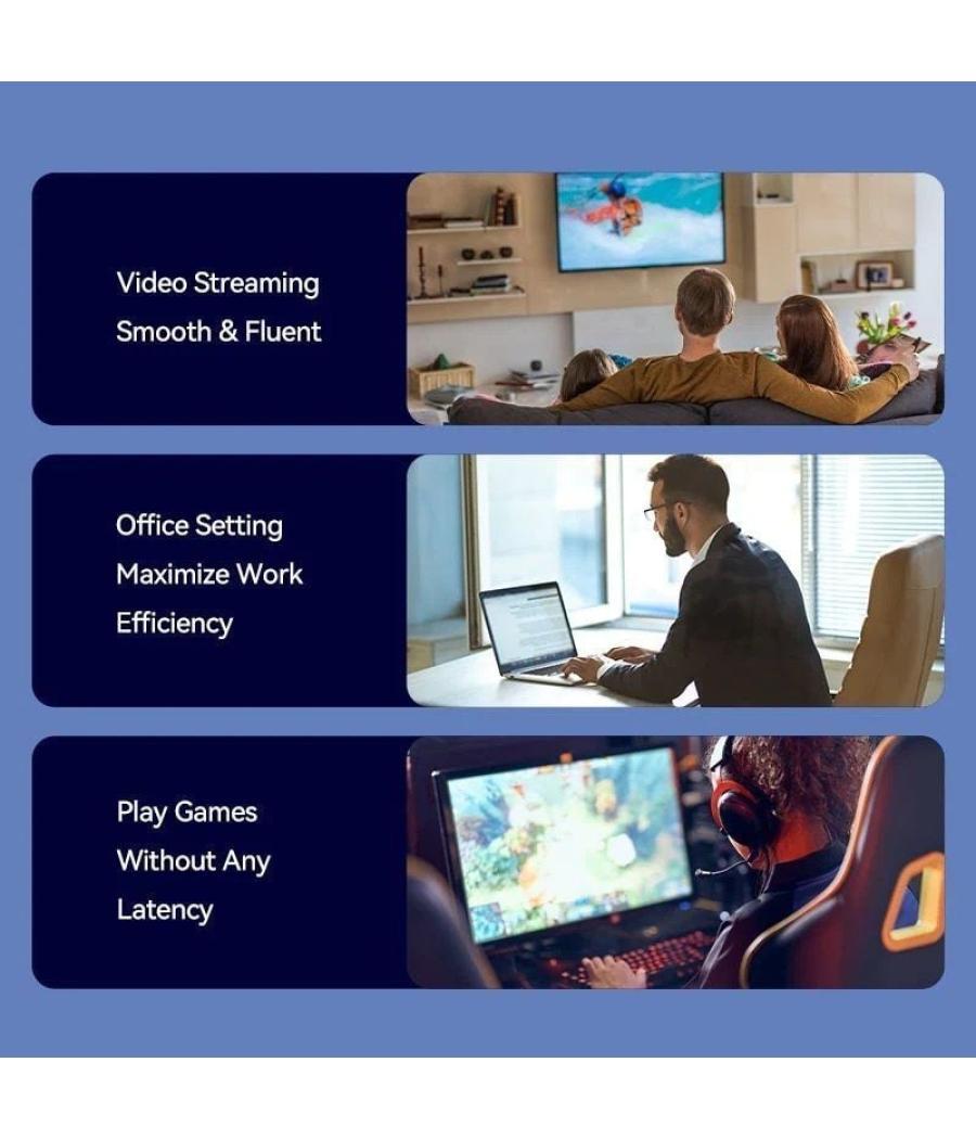 Cable de red rj45 utp vention ibrbf cat.6/ 1m/ negro