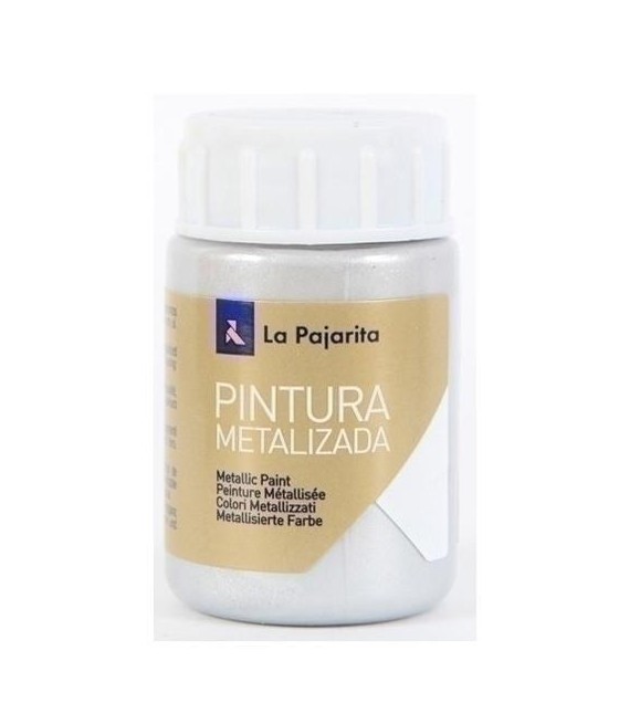 La pajarita pintura metalizada me-01 35ml plata