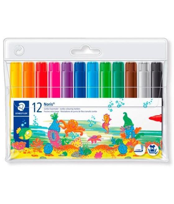 Staedtler rotulador grueso noris club estuche 12 ud c/surtidos