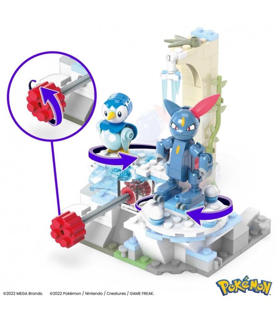 Figura mattel mega construx pokemon piplup y sneasel se relajan