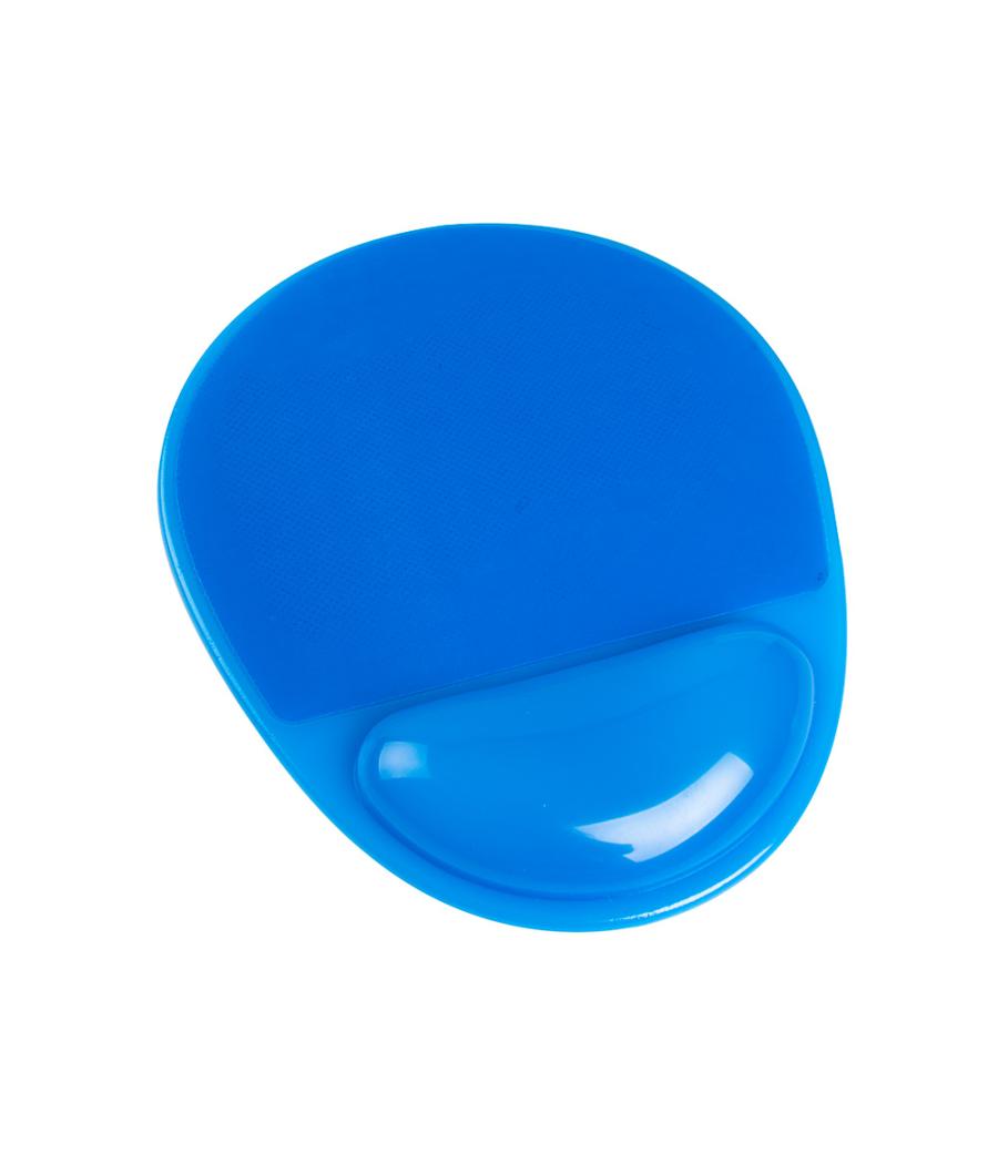 Alfombrilla para raton q-connect reposamuñecas de gel pvc color azul 210x245x20 mm