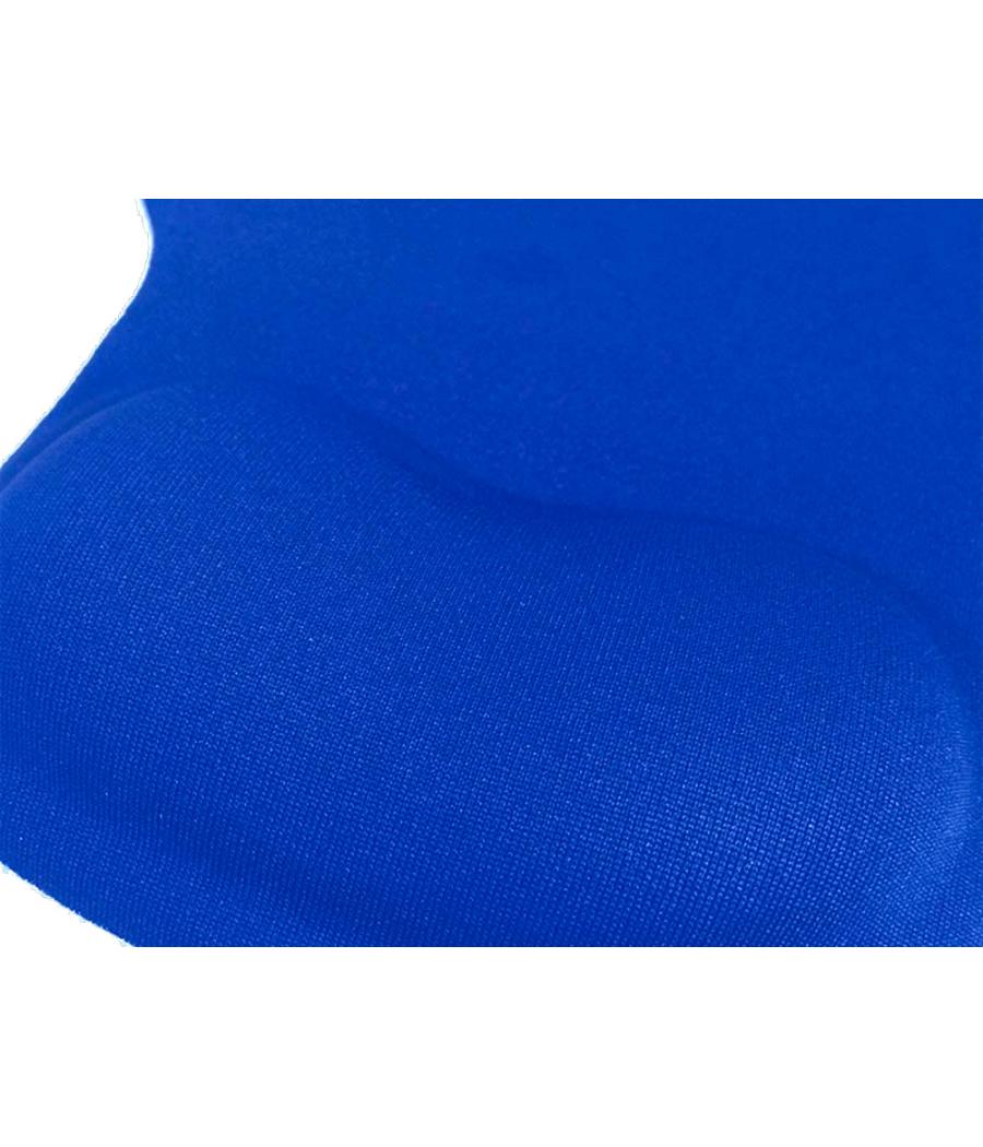 Alfombrilla para raton q-connect reposamuñecas de gel color azul 190x230x20 mm