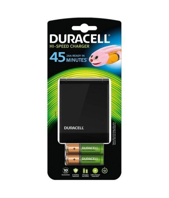 Cargador de pilas duracell cef27eu-eu/ capacidad 2 pilas aa y aaa/ 2 pilas aa y 2 aaa incluidas