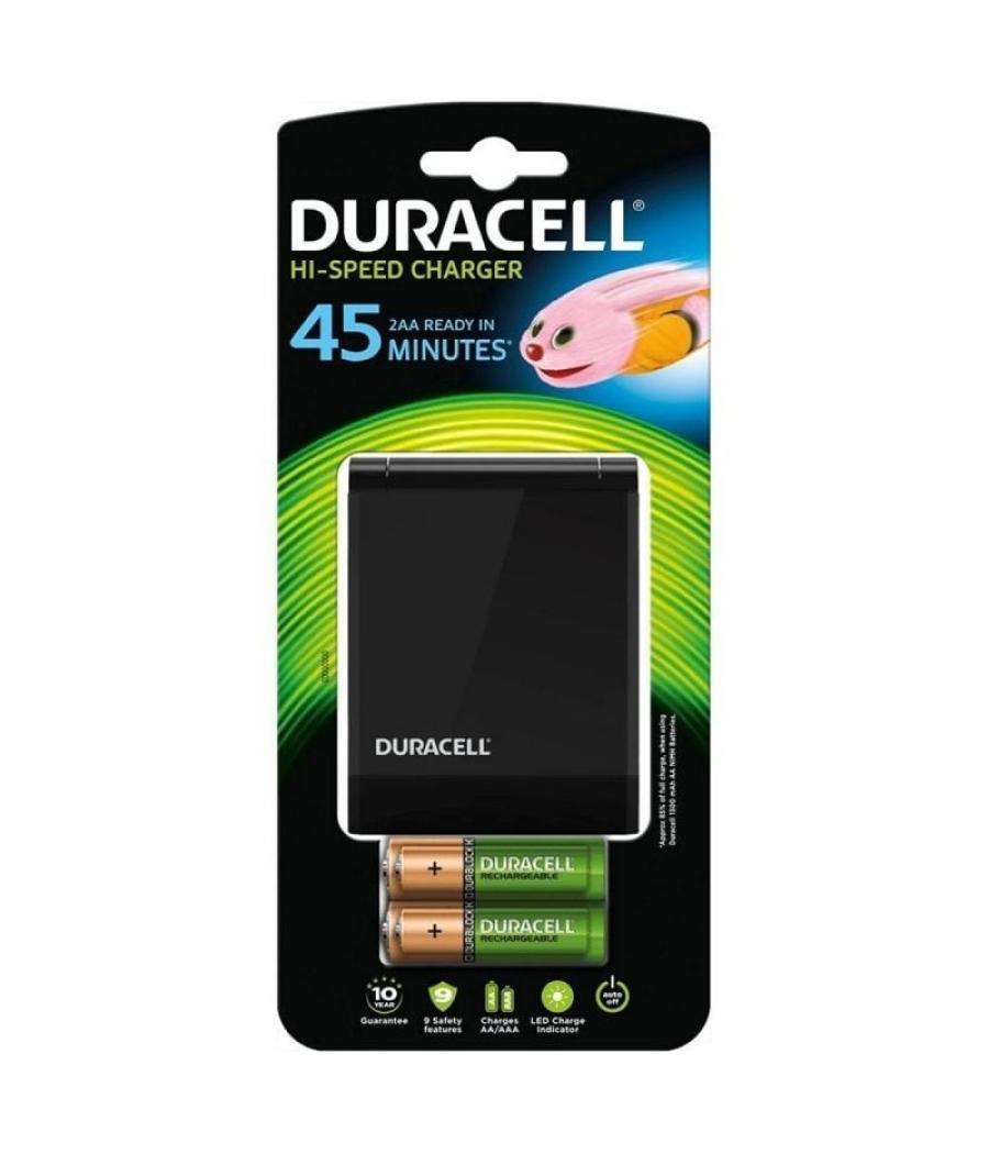 Cargador de pilas duracell cef27eu-eu/ capacidad 2 pilas aa y aaa/ 2 pilas aa y 2 aaa incluidas