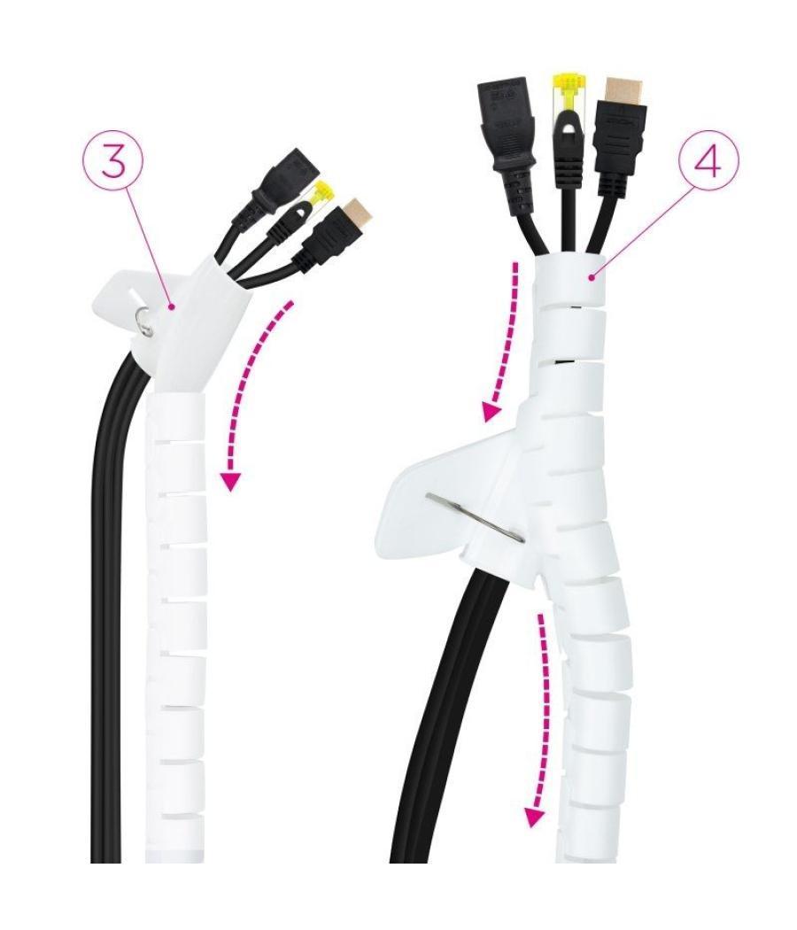 Organizador de cables en espiral nanocable 10.36.0003-w/ 3m