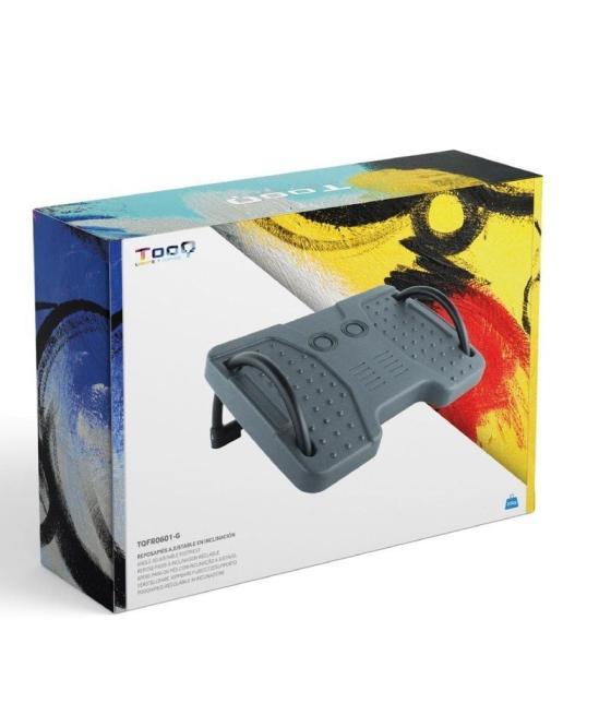 Reposapiés ajustable/ inclinable tooq tqfr0601-g/ 424 x 305 x 145 mm