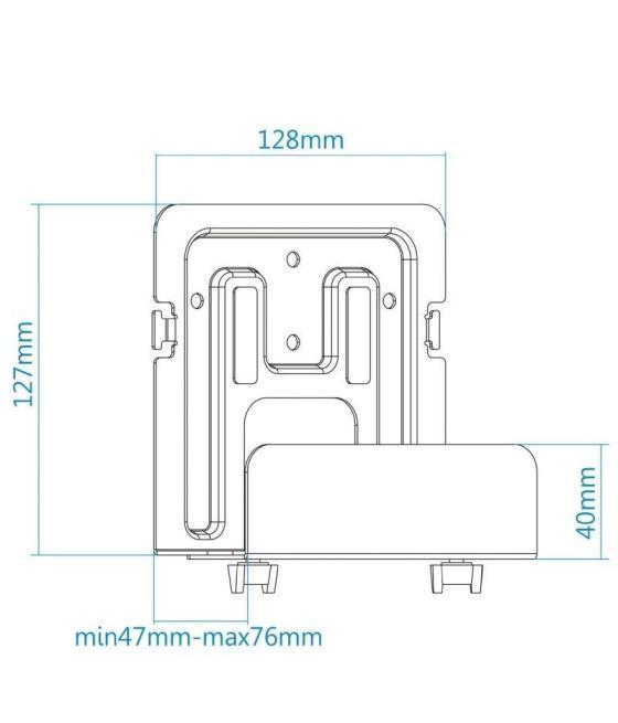 Soporte universal tooq tqmpm4776 para router, minipc/ hasta 5kg