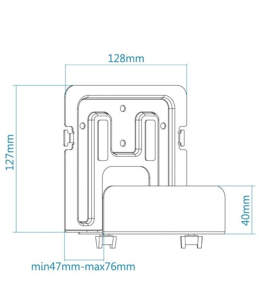 Soporte universal tooq tqmpm4776 para router, minipc/ hasta 5kg
