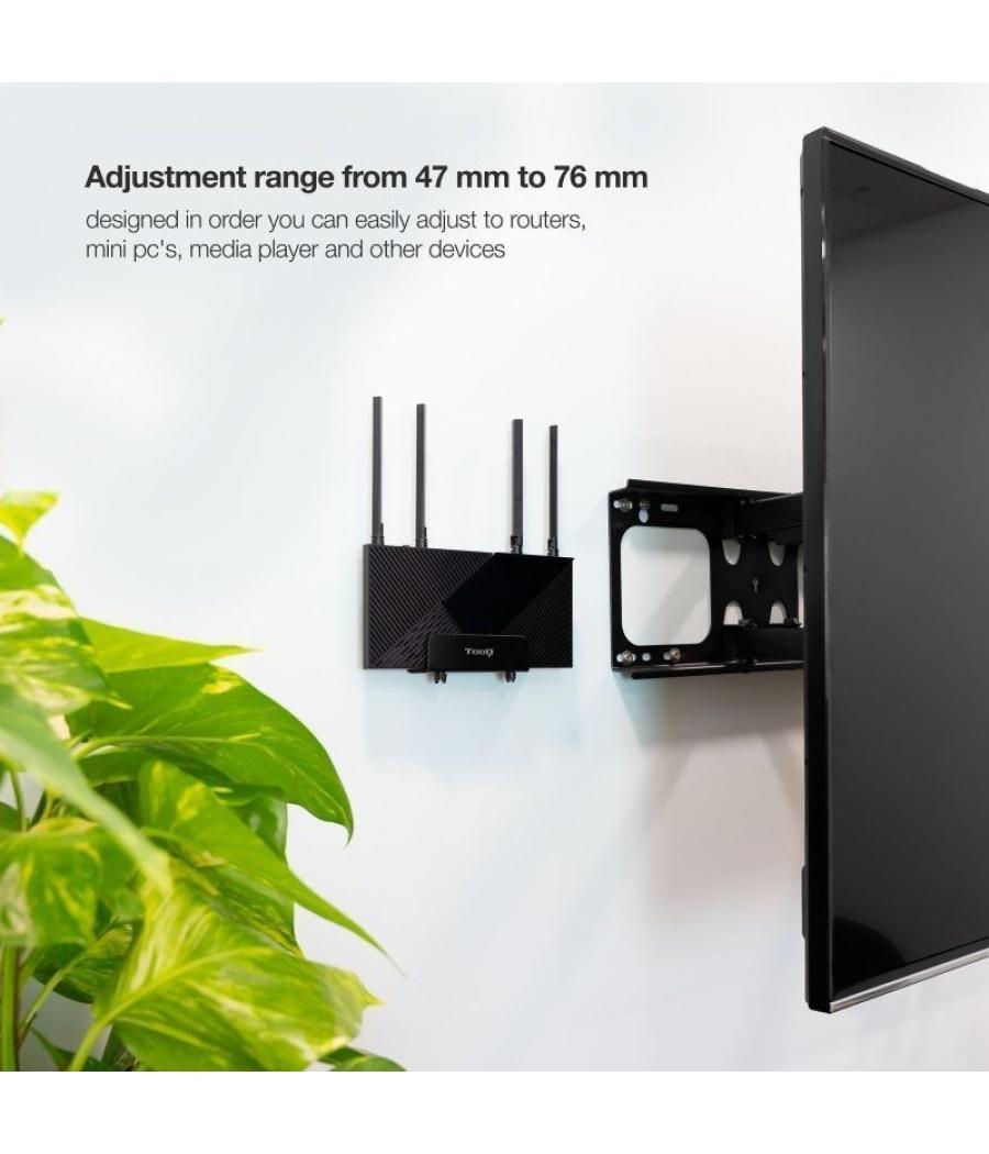 Soporte universal tooq tqmpm4776 para router, minipc/ hasta 5kg