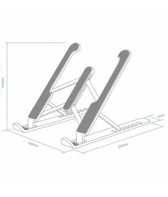 Soporte aisens lps1m-101 para portátil/ tablet hasta 15'/ gris oscuro
