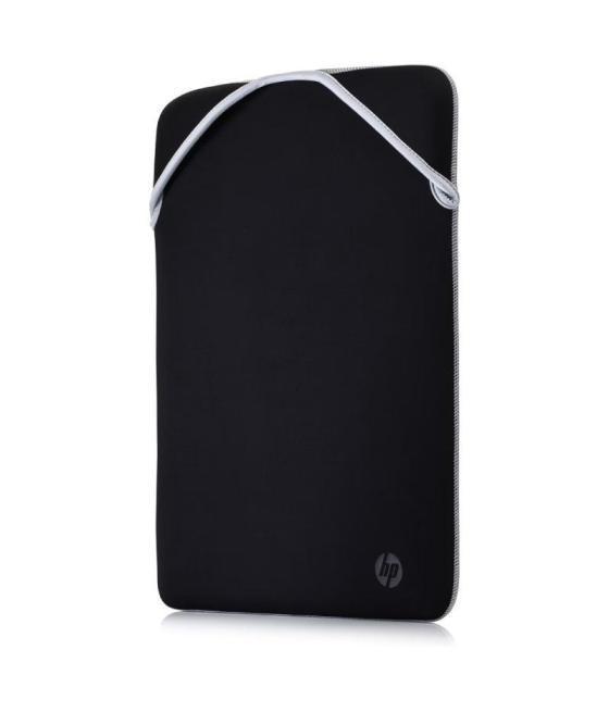 Funda hp 2f2j1aa reversible para portátiles hasta 14.1'/ negro y plata