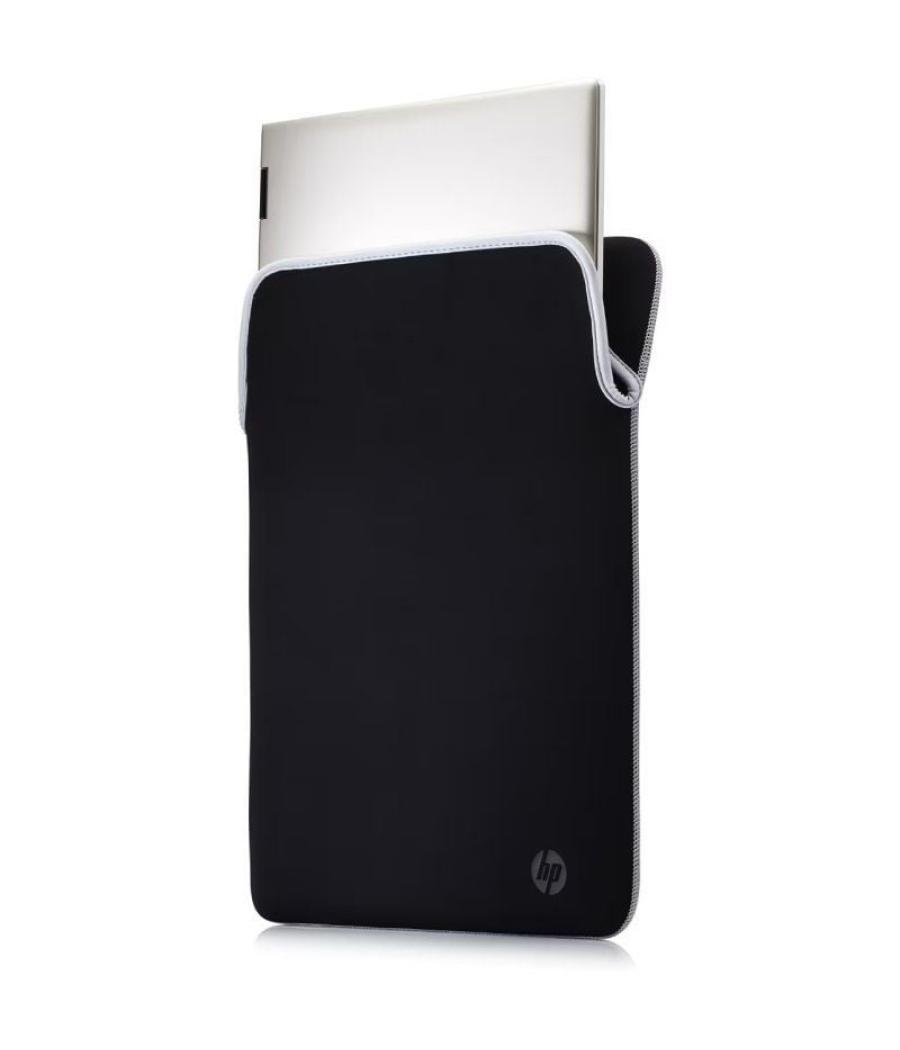 Funda hp 2f2j1aa reversible para portátiles hasta 14.1'/ negro y plata