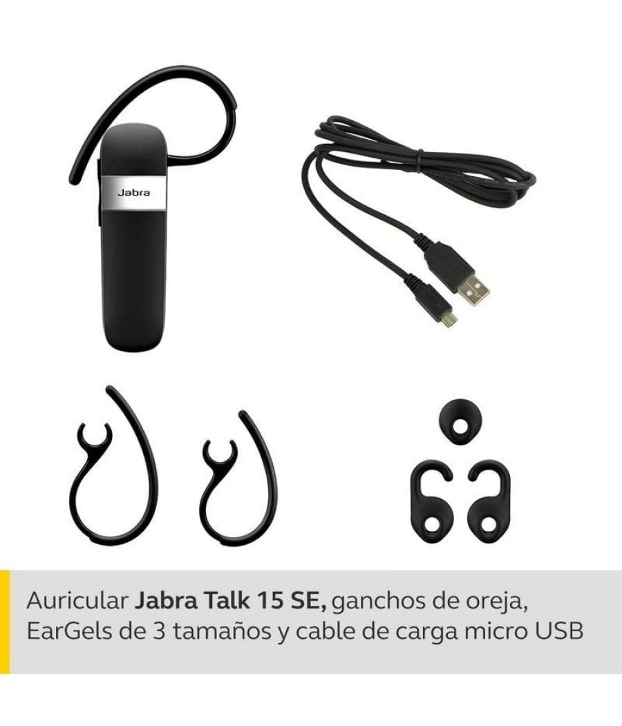 Auricular bluetooth para smartphone jabra talk 15 se/ negro