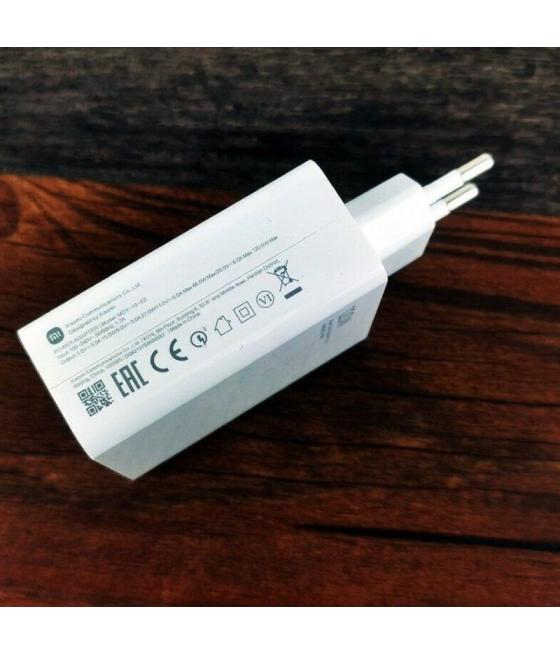 Cargador de pared xiaomi charging combo (tipo-a)/ 1xusb + cable usb tipo-c/ 120w