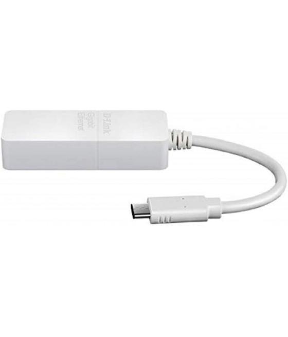 Adaptador usb tipo-c - rj45 d-link dub-e130/ 1000 mbps