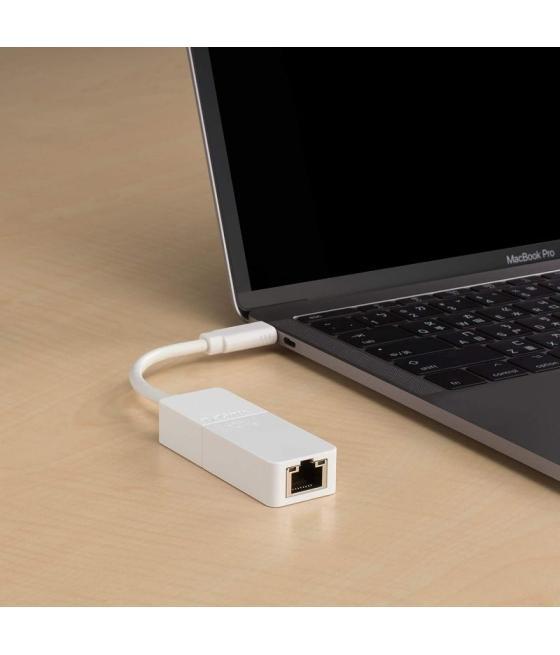 Adaptador usb tipo-c - rj45 d-link dub-e130/ 1000 mbps