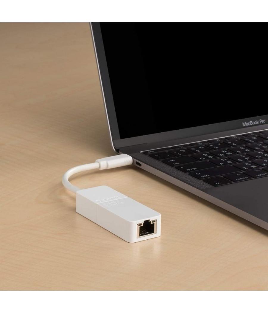 Adaptador usb tipo-c - rj45 d-link dub-e130/ 1000 mbps