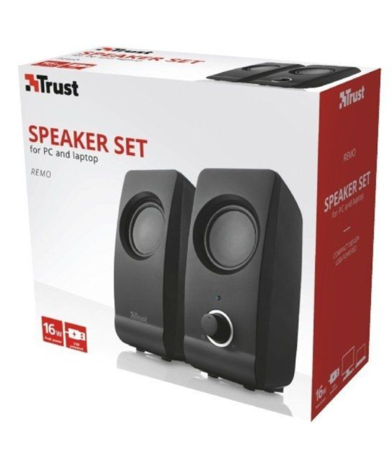 Altavoces trust remo/ 16w/ 2.0