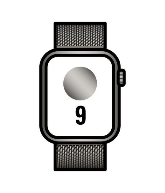 Apple watch series 9/ gps/ cellular/ 41mm/ caja de acero grafito/ correa milanese loop grafito