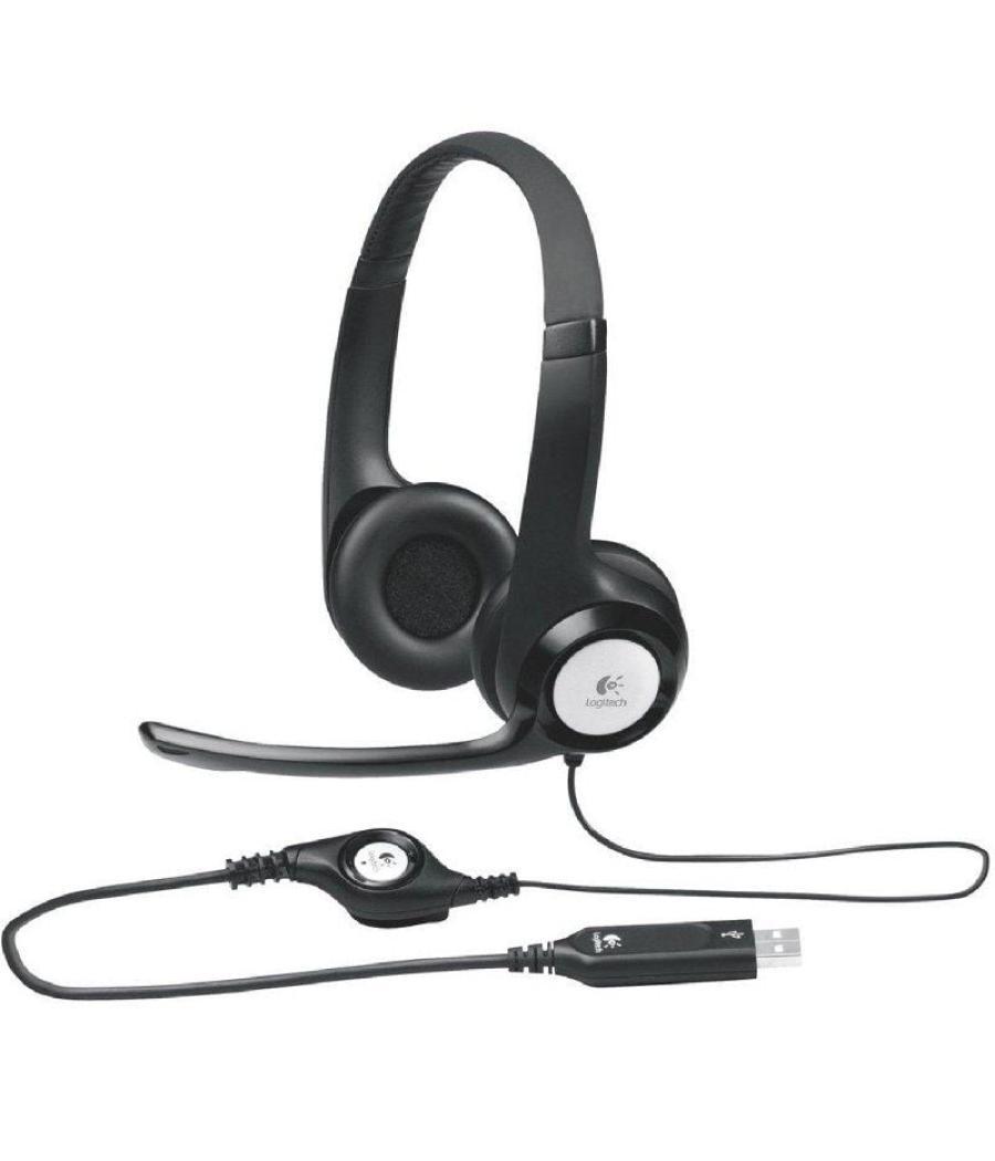 Auriculares logitech h390/ con micrófono/ usb/ negros