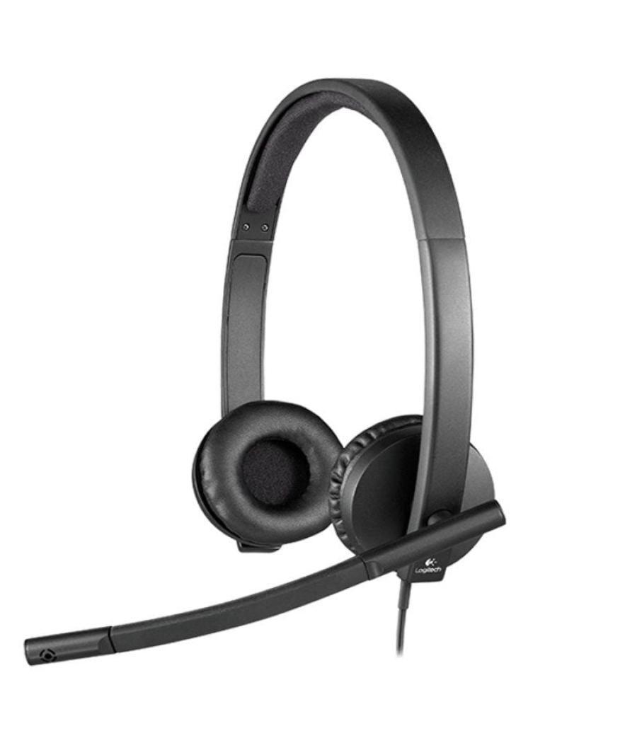 Auriculares logitech h570e/ con micrófono/ usb/ negros