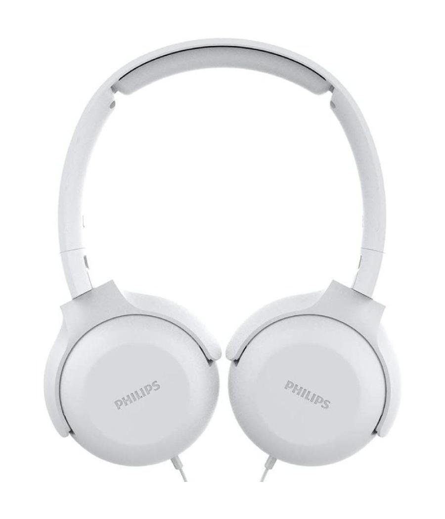 Auriculares philips tauh201/ con micrófono/ jack 3.5/ blancos