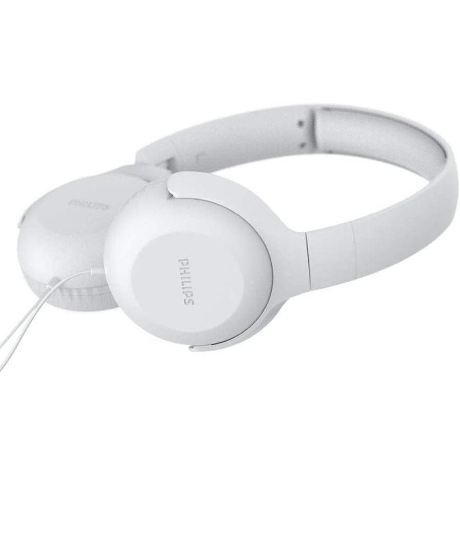 Auriculares philips tauh201/ con micrófono/ jack 3.5/ blancos