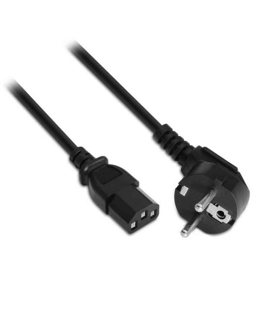 Cable alimentación aisens a132-0167/ cee(7-7) macho - c13 hembra/ hasta 1500w/ 1.5m/ negro