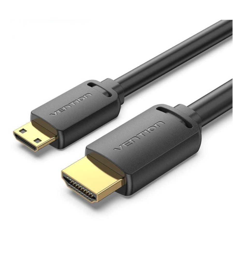 Cable hdmi 4k vention aghbf/ hdmi macho - mini hdmi macho/ 1m/ negro