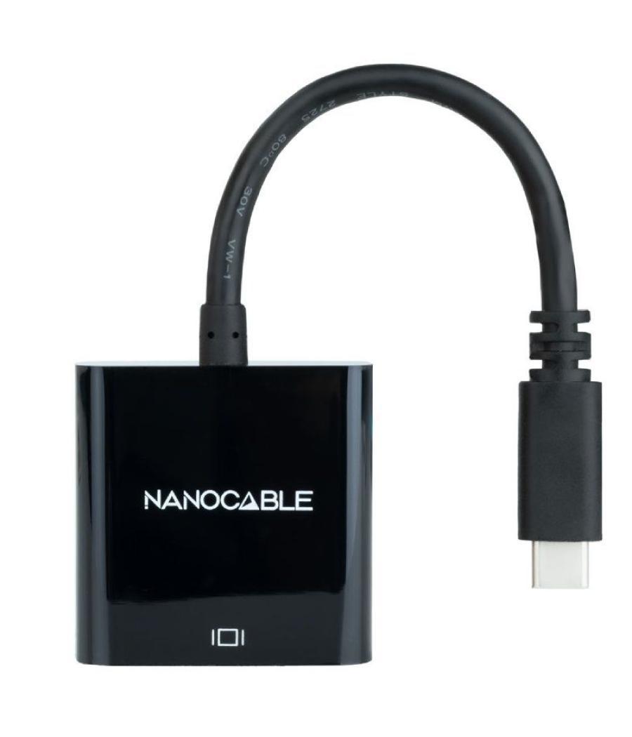 Cable conversor nanocable 10.16.4101-bk/ usb tipo-c macho - vga hembra