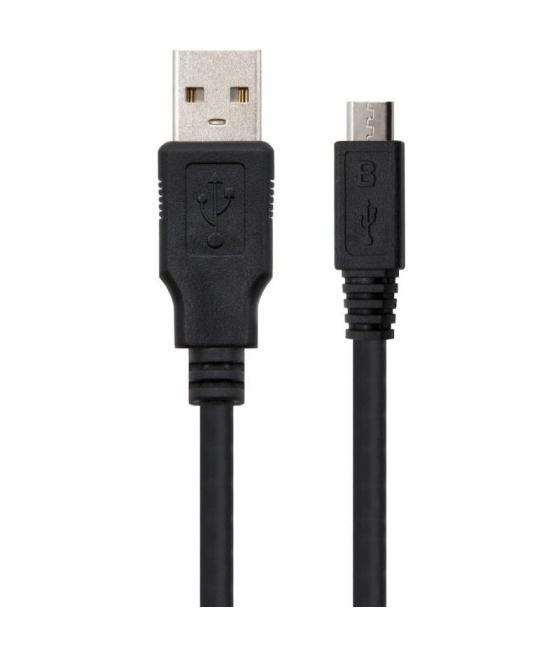 Cable usb 2.0 nanocable 10.01.0501/ usb macho - microusb macho/ 1.8m/ negro