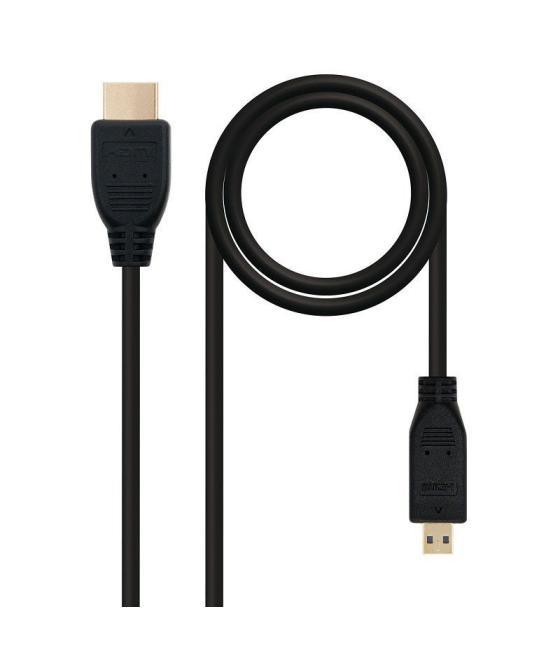 Cable micro hdmi nanocable 10.15.3502/ hdmi macho - micro hdmi macho/ 1.8m/ negro