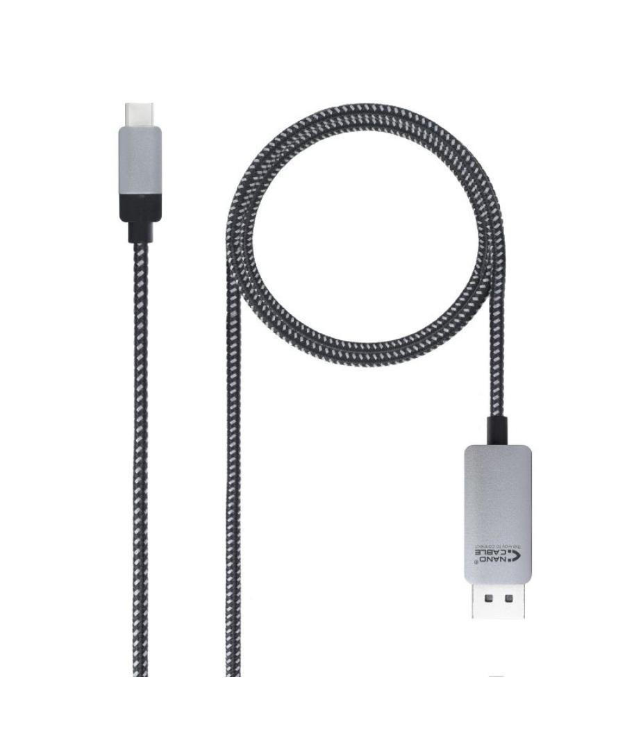 Cable conversor nanocable 10.15.5002/ usb tipo-c macho - displayport macho/ 1.8m/ negro