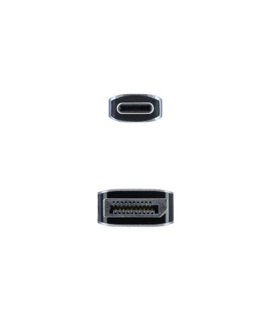 Cable conversor nanocable 10.15.5002/ usb tipo-c macho - displayport macho/ 1.8m/ negro