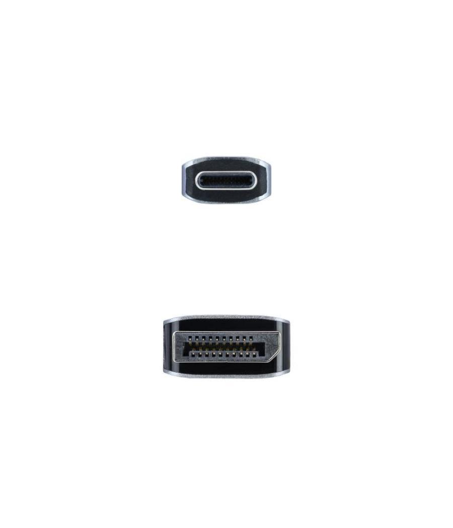 Cable conversor nanocable 10.15.5002/ usb tipo-c macho - displayport macho/ 1.8m/ negro