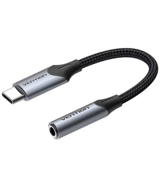 Conversor usb tipo-c vention bgjha/ usb tipo-c macho - jack 3.5 hembra/ 10cm