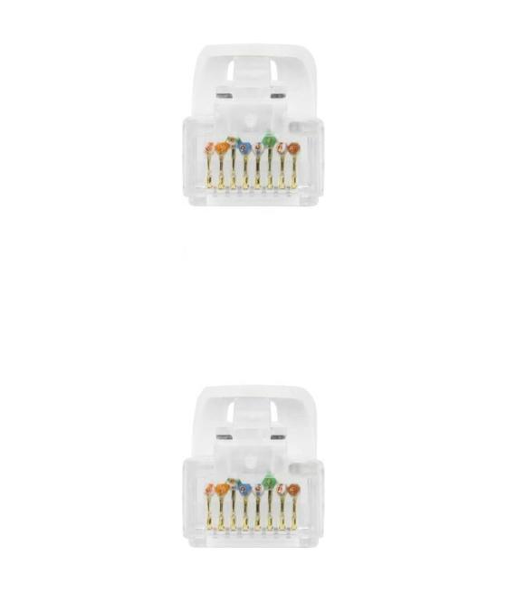 Cable de red rj45 utp nanocable 10.20.1802-w cat.6a/ 2m/ blanco