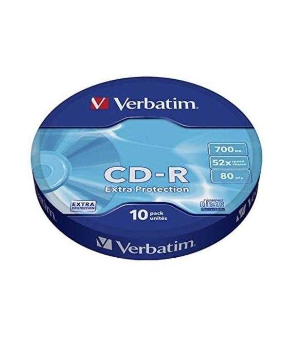 Cd-r verbatim datalife 52x/ tarrina-10uds