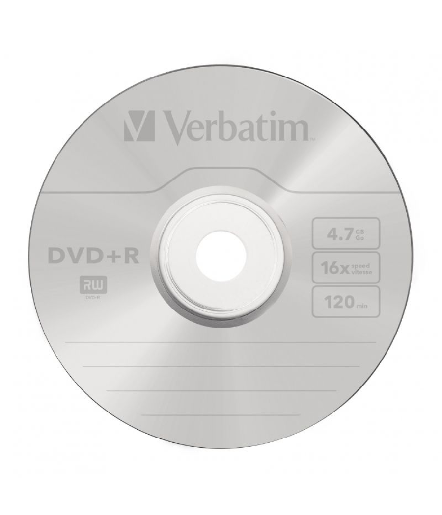 Dvd+r verbatim advanced azo 16x/ tarrina-25uds