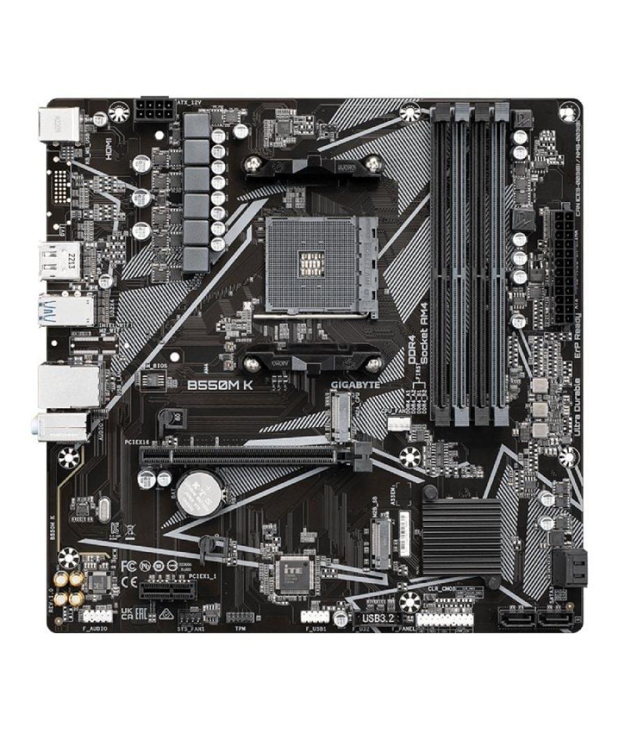 Placa base gigabyte b550m k socket am4/ micro atx