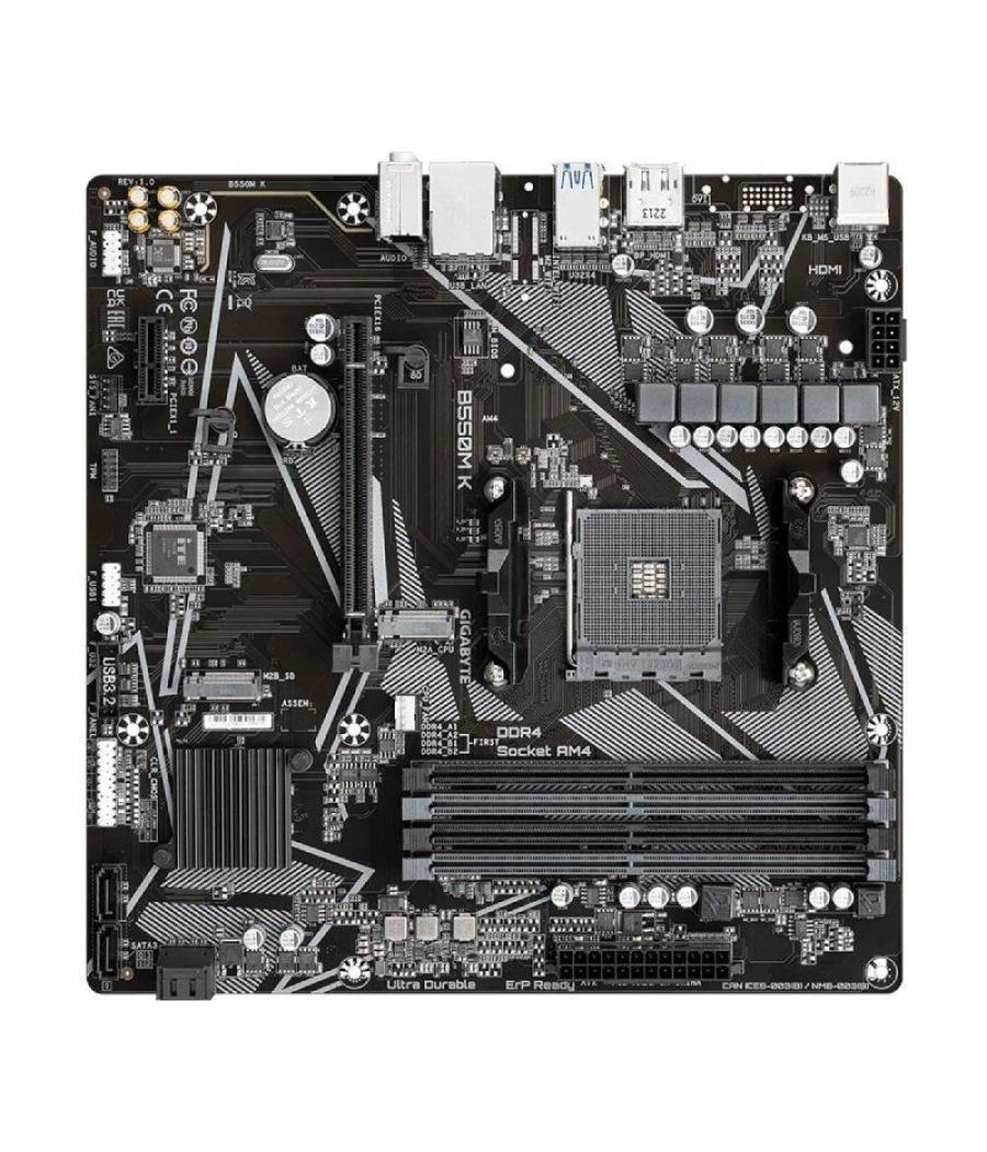 Placa base gigabyte b550m k socket am4/ micro atx