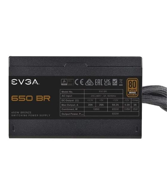 Fuente de alimentación evga 650 br/ 650w/ ventilador 12cm/ 80 plus bronze