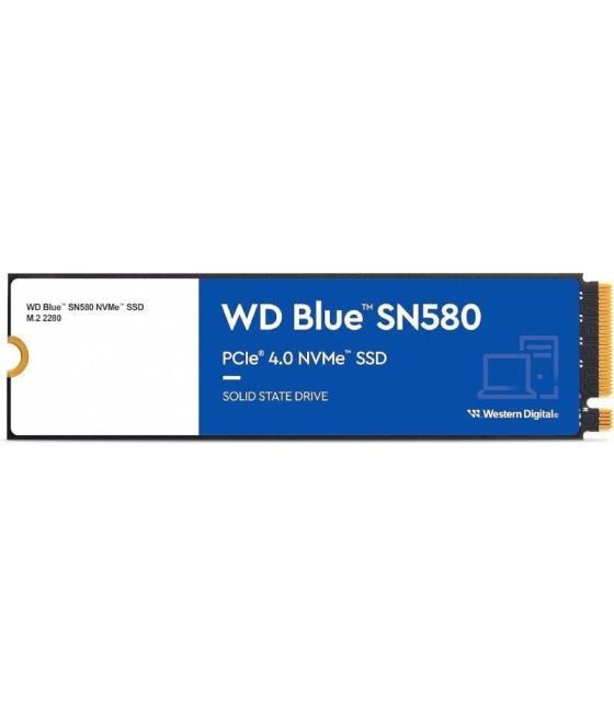 Disco ssd western digital wd blue sn580 1tb/ m.2 2280 pcie
