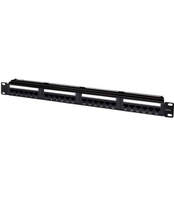 Patch panel aisens a141-0308/ 24 puertos/ cat.6/ altura 1u