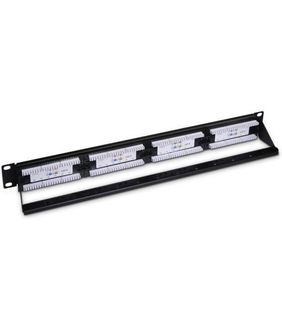 Patch panel aisens a141-0308/ 24 puertos/ cat.6/ altura 1u
